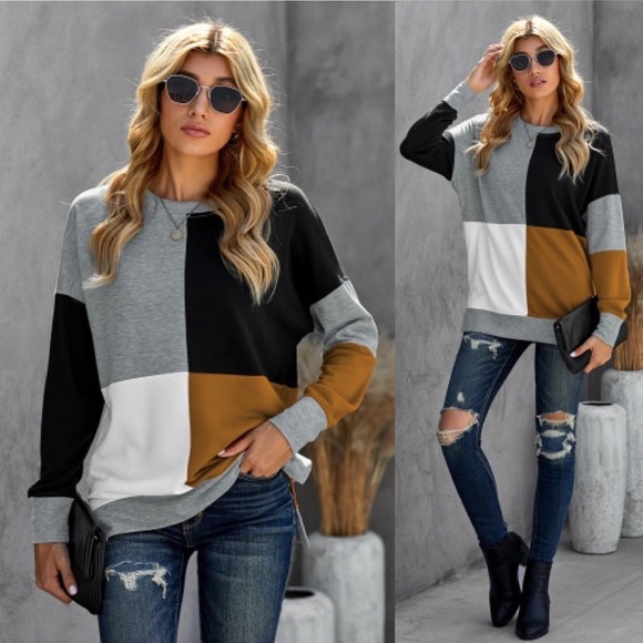 Tops - Colorblock Sweatshirt